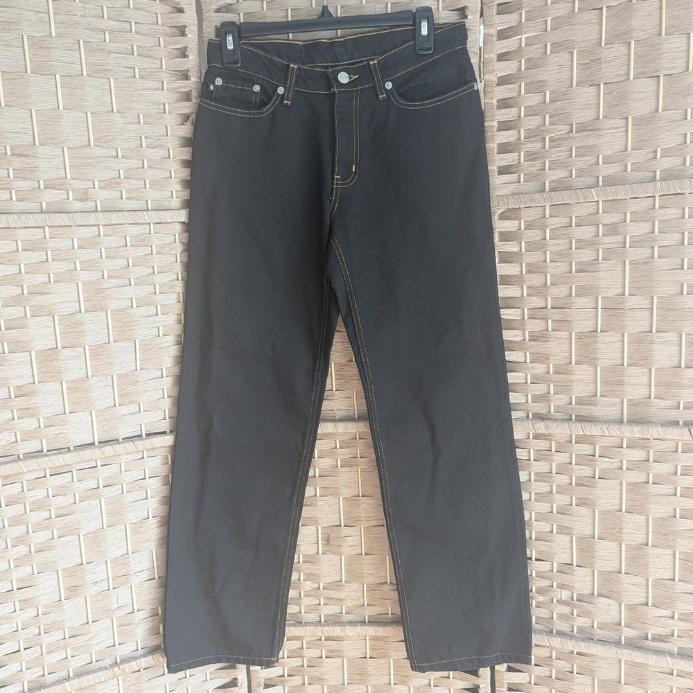 Vtg Y2K Polo Jeans Co Ralph Lauren Saturday Black Contrast Stitch Womens Skater
